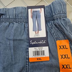 Splendid womans cropped pants
