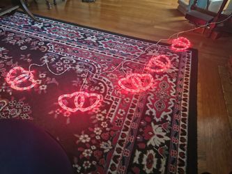 Vintage Double Heart Lights