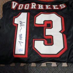 Jason Voorhees Jersey Autograph With Proof
