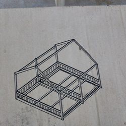 Twin House Bed Frame  