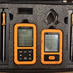 Wireless 4 Probe BBQ Thermometer With Monitor 