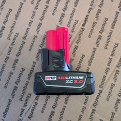 Milwaukee 3.0 M12 Battery  40.00 