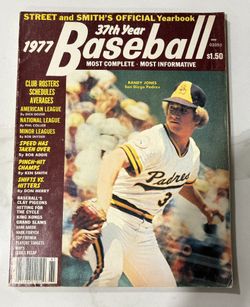 1977 Street & Smith Baseball Padres’ Randy Jones On Cover