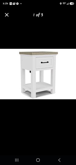 Set of 2 night stands with Charging Station