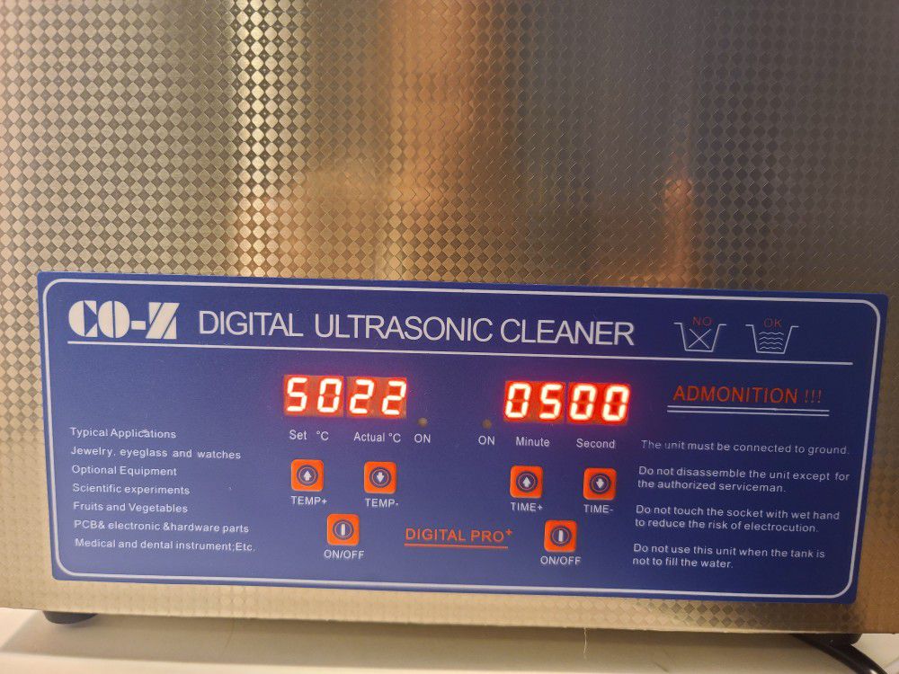 CO-Z  Ultrasonic Cleaner with Timer Digital 4 Clean Jewelry Little Damage (FL) 