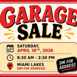 Garage Sale! 4/18/26