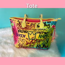 Graffiti Large  Tote Bag