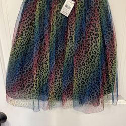 Colored leopard skirt. Surprise gift With Purchase! 