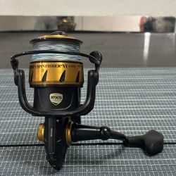 🐠 Preowned Penn Spinfisher VI 4500 Reel With Spiderwire Braid line 🔥 