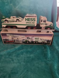Hess Gasoline Toy Truck with Race Car