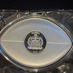 2 Oz Silver 999 Football 