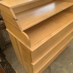 Dresser 3 drawers with removable changing table / bookshelf combo 41 W x 20 D x 42.5 H 