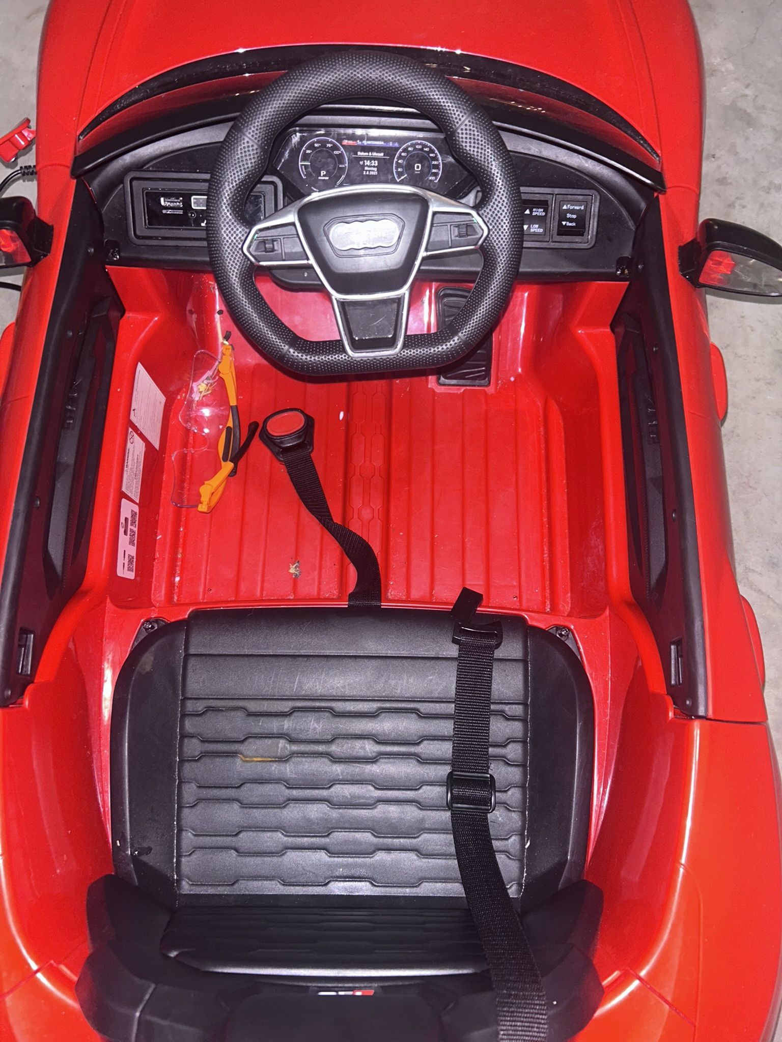 Red Audi Power Wheel RS E-Tron GT
