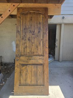Solid wood doors.