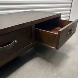 COFFE TABLE (REAL WOOD) WITH DRAWERS