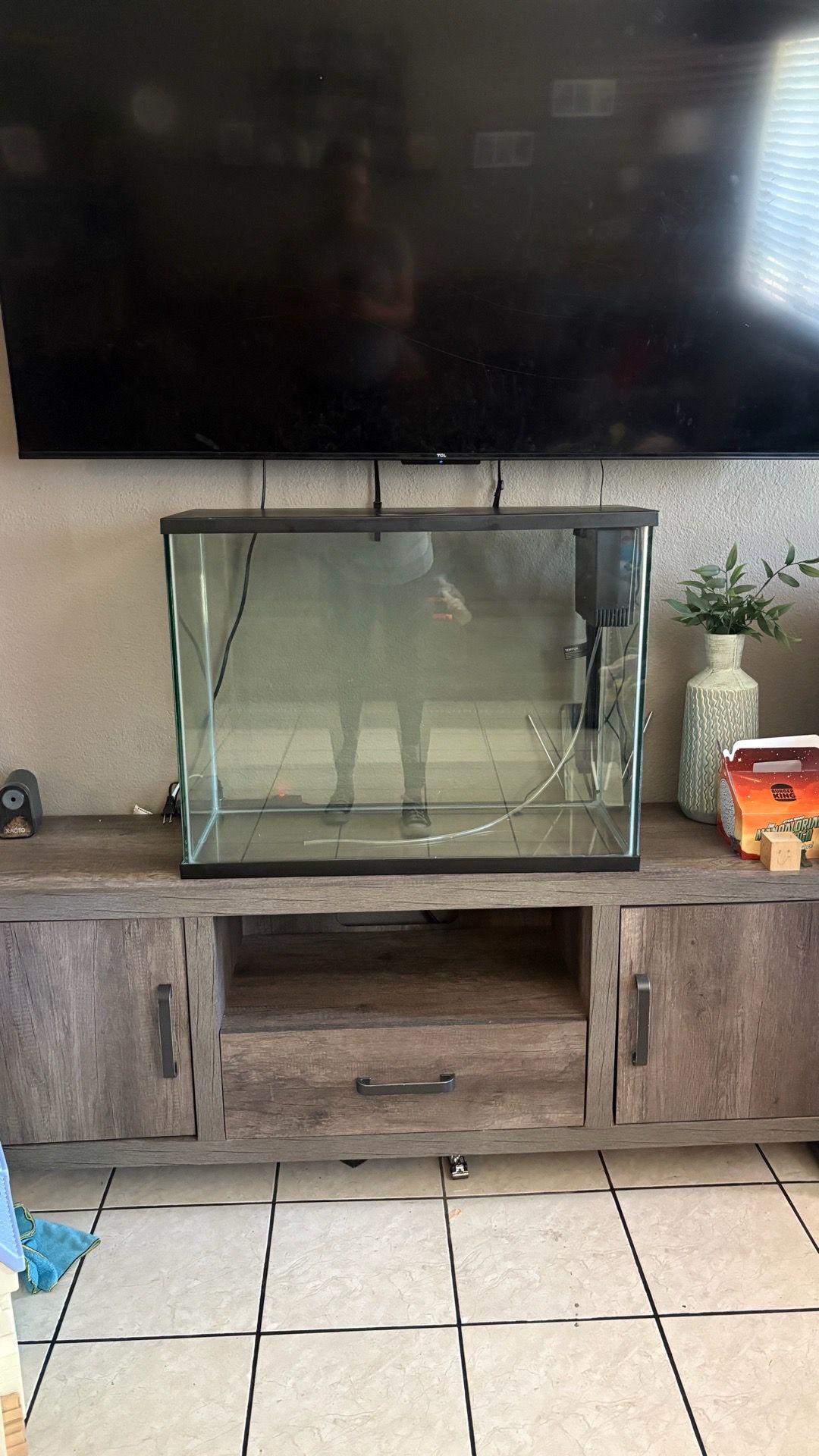 Giant fish tank