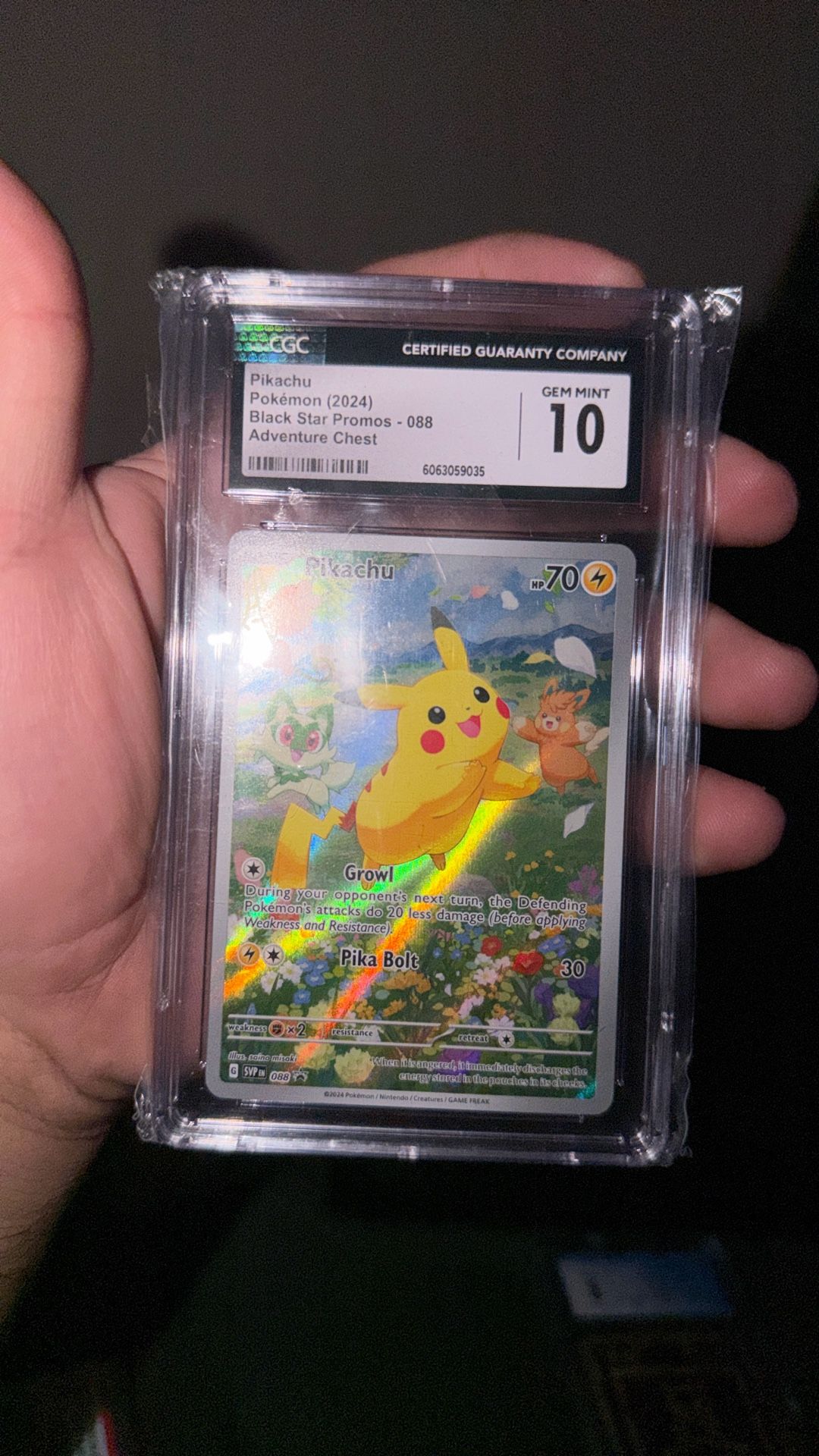 Jumping Pikachu CGC 10