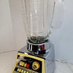 Mid Century Vintage Blender Oster Osterizer Imperial Dual Range Pulse Matic 16 *WORKS*
