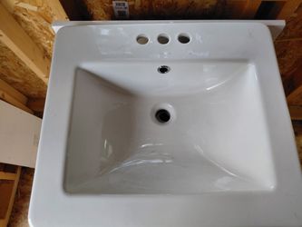Bathroom sink with cabinet
