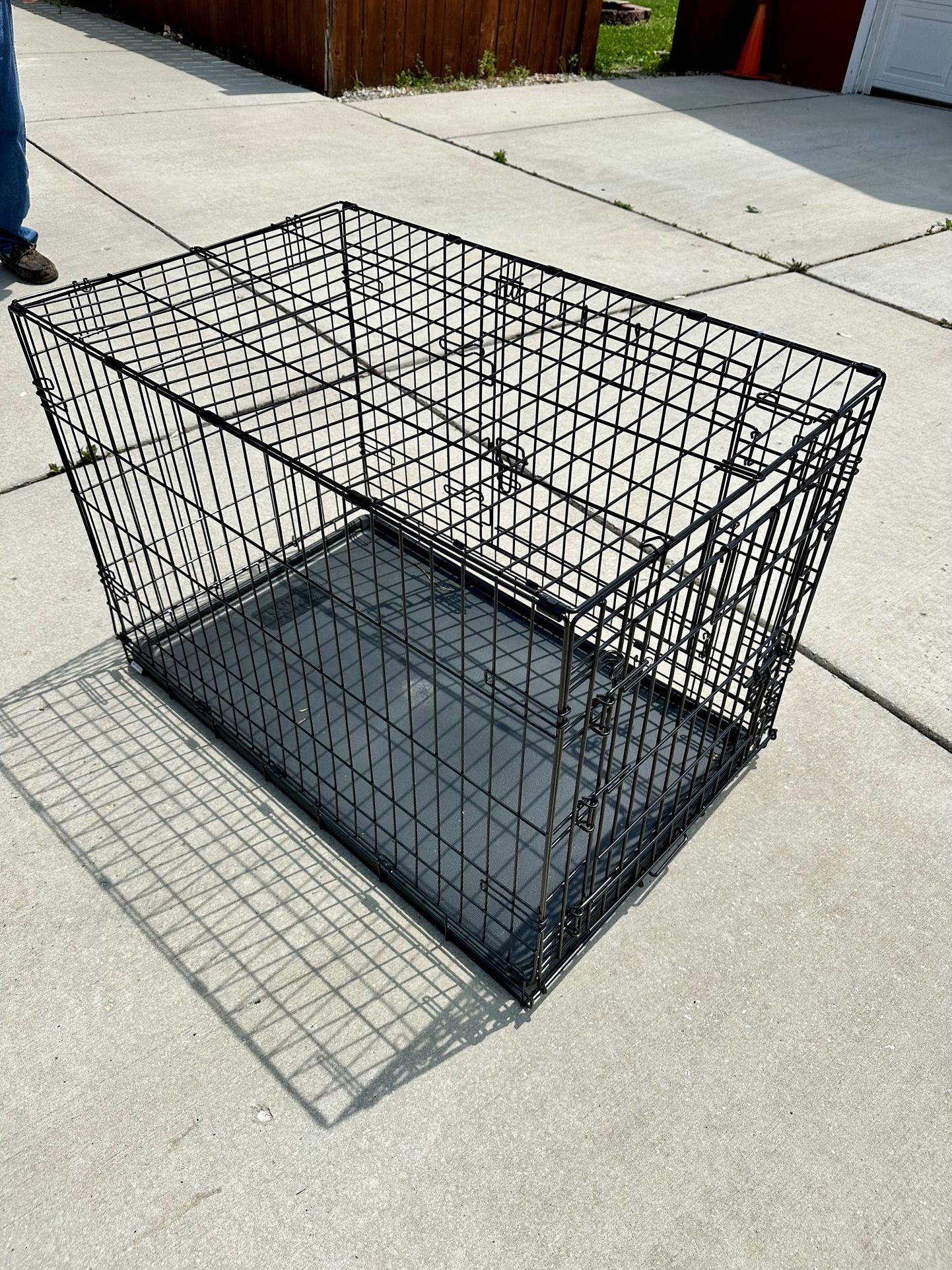 Dog Cage With Double Door, You Can Use The Front Or Side Door, 25” Tall 36” Long 22” Wide