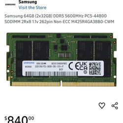 Samsung 32GB DDR5 Make An Offer