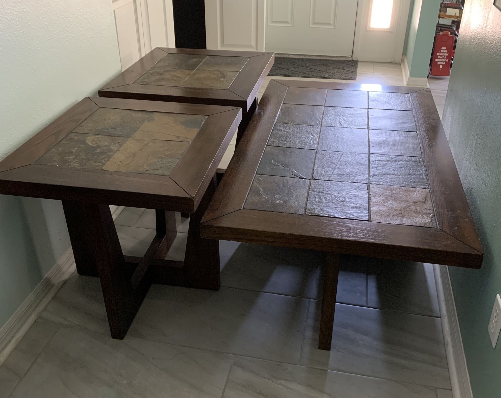 Coffee Table And 2 End Tables