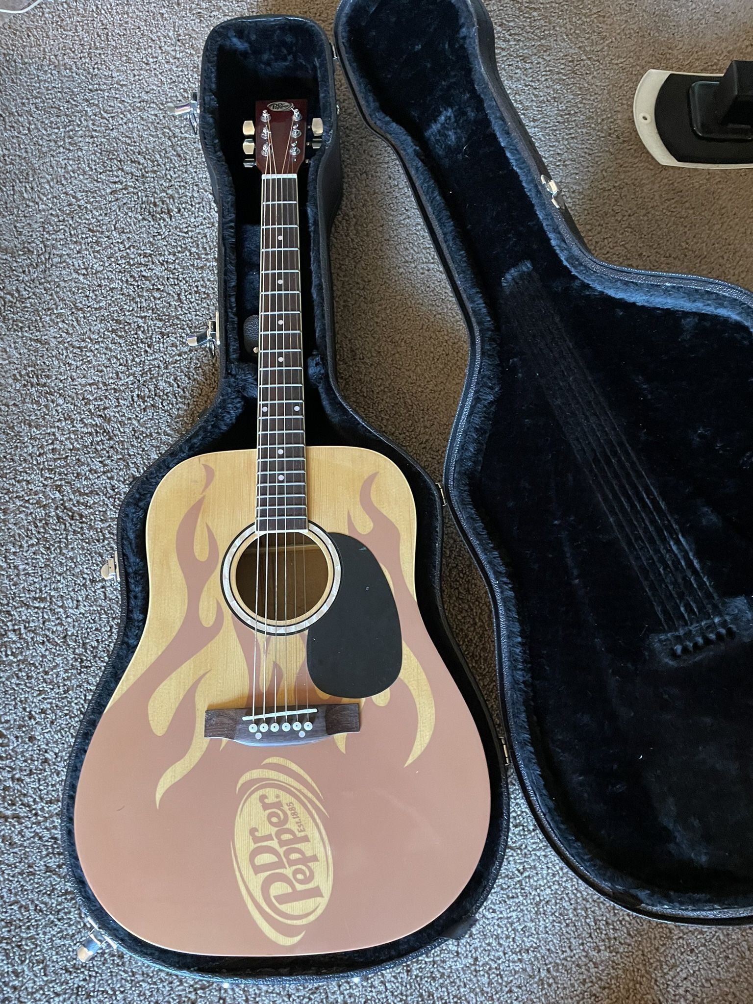 Dr. Pepper Acoustic Guitar