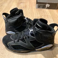 Nike Air Jordan Retro 6 Lakers CLEAN OG RARE Black White 384664-002 Mens Sz 10