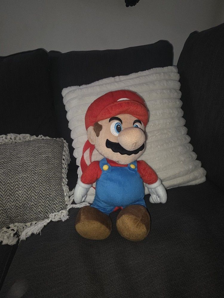 Mario Bros Plush Backpack