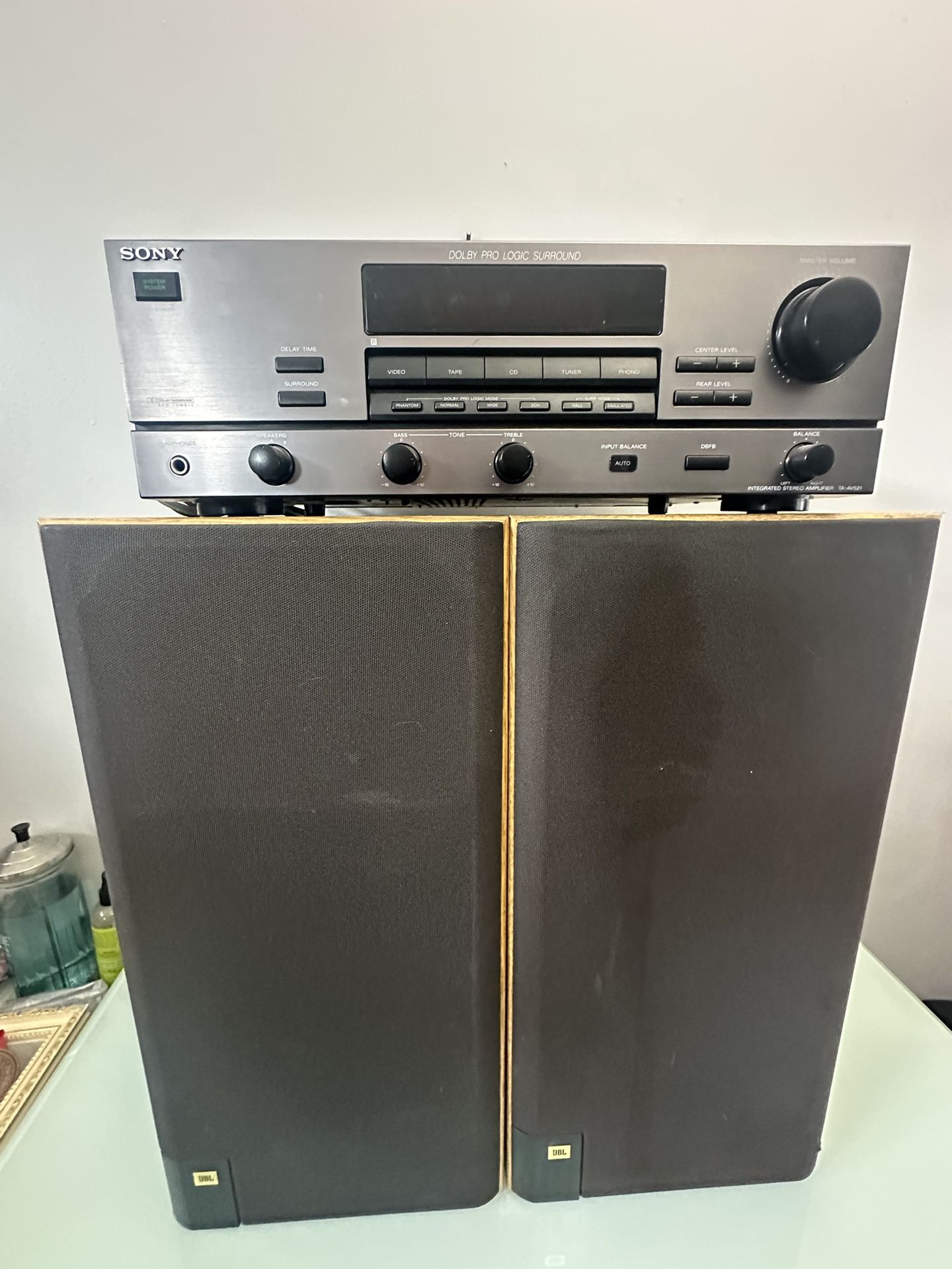 Sony Receiver And JBL Speakers Works Great