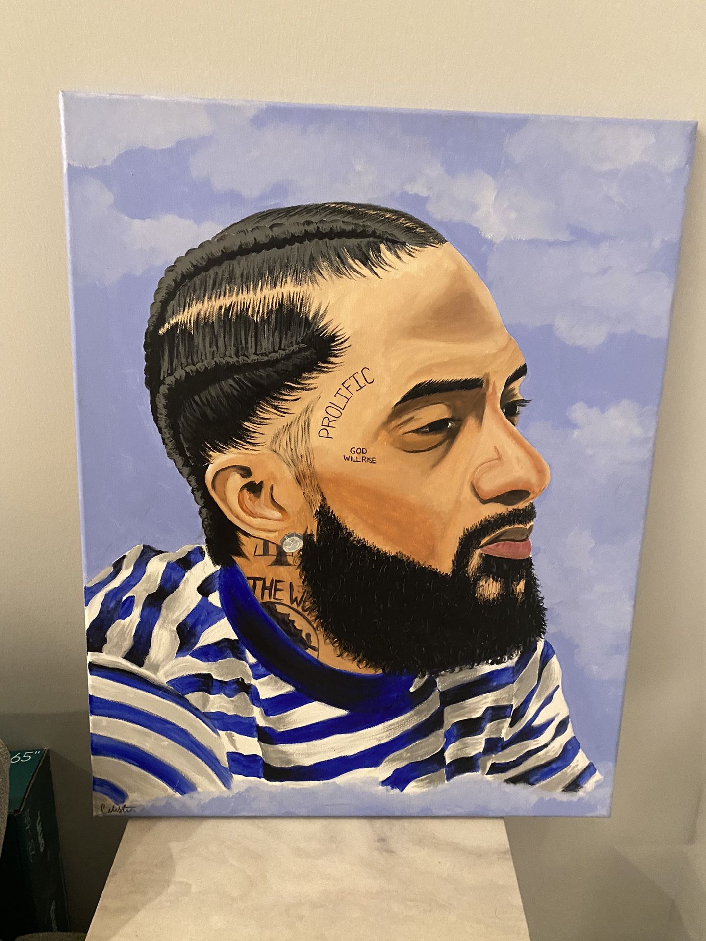 Painting Of Nipsy Hustle 