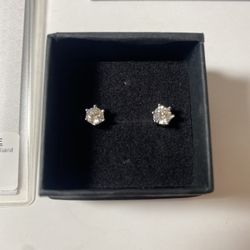 VVS1 Moissanite Stud Earrings 