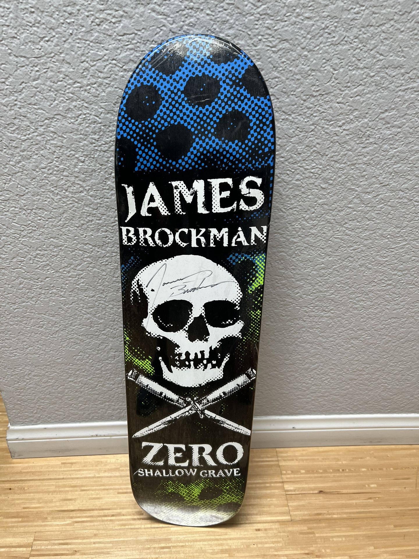 New Zero Skateboard Deck 7.5 Signed By Jason Brockman 