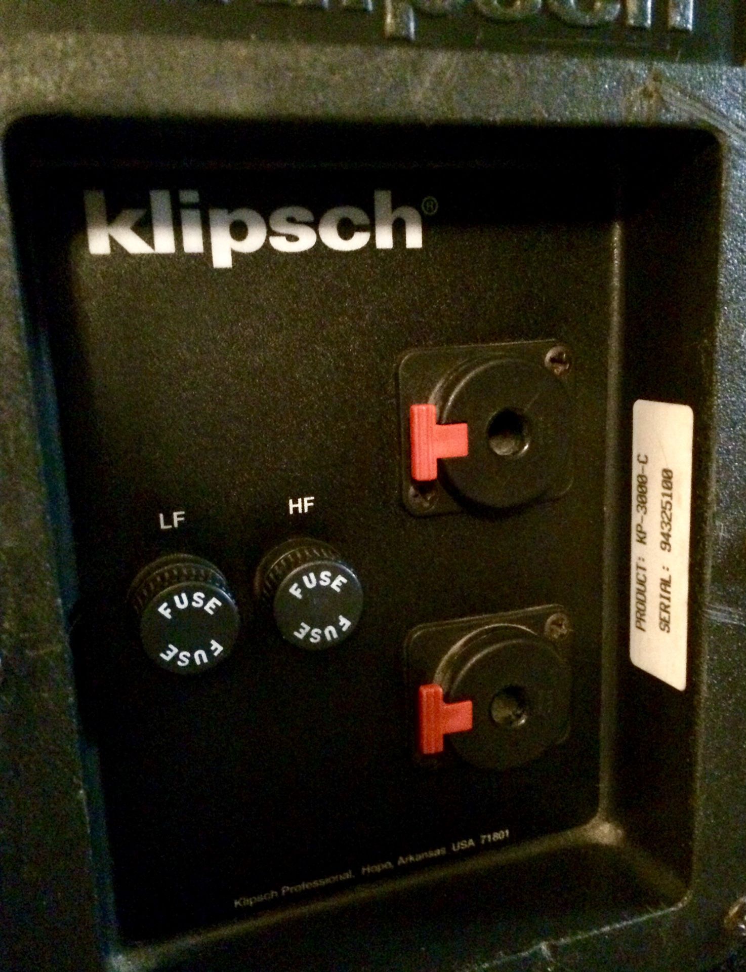 Klipsch KP-3000-C Speakers and Amp