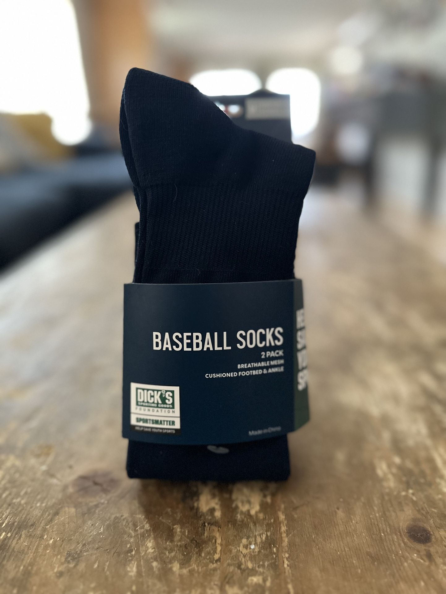 Baseball Socks - Navy and Red Sz Medium