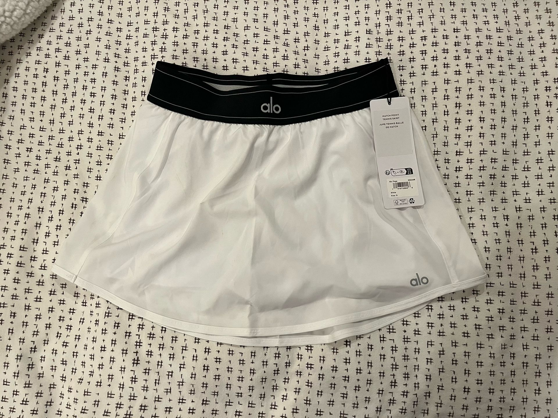 Alo White Tennis Skirt - NEW TAGS