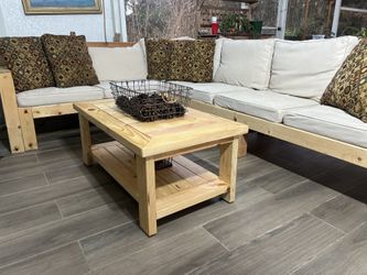 Handcrafted Solid Wood Coffee Table – Custom Built