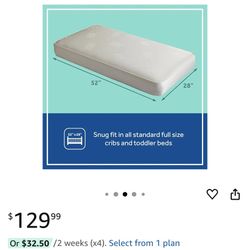 Sealy Soybean Dream Antibacterial Waterproof Crib Mattress 