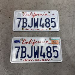Pair Of License Plates