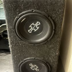 Subwoofer Box And Speakers 