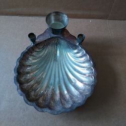 Silver Plated Shell Dish