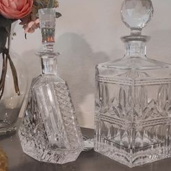 Pair Of Crystal Decanters