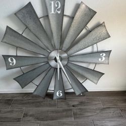 Metal Windmill Clock,  48