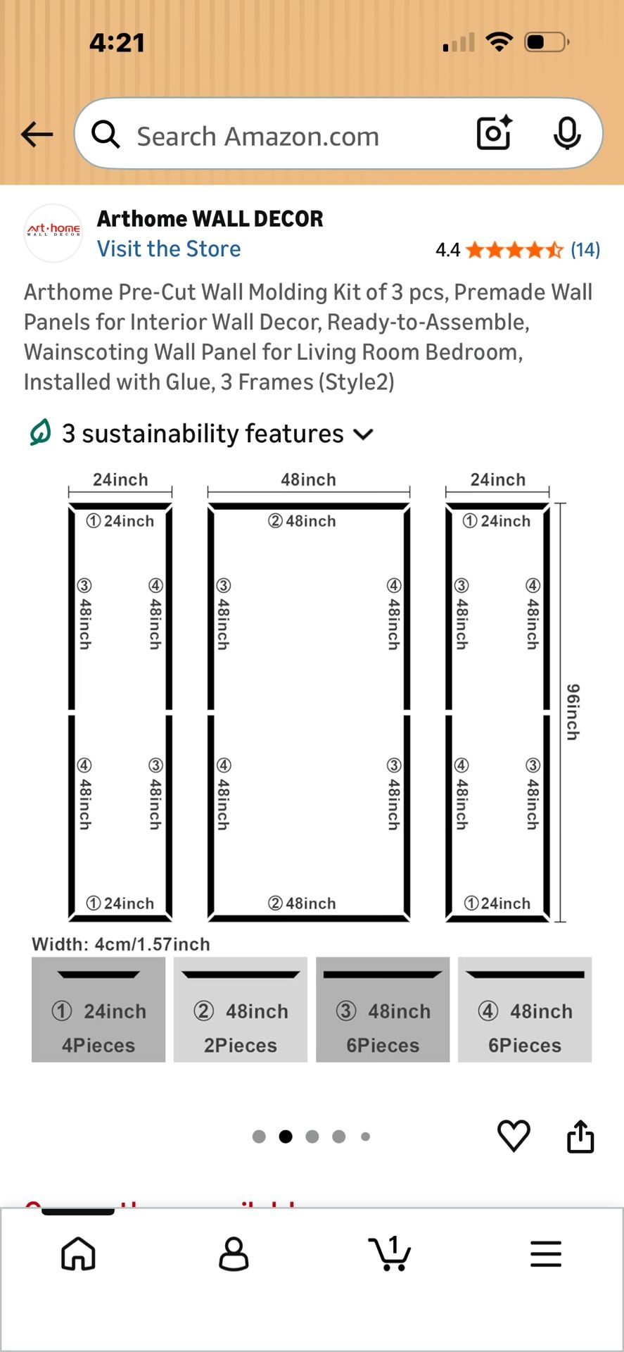 Pre-Cut Wall Molding
