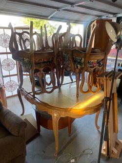 Dining room table and chairs
