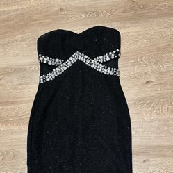 Windsor Black Rhinestone Dress