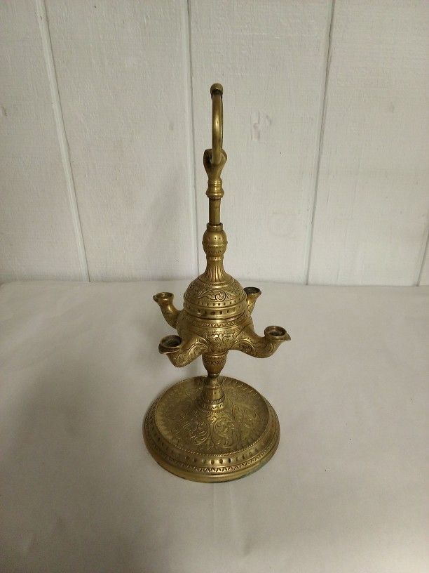 Vintage Anglo Raj Oil Lamp