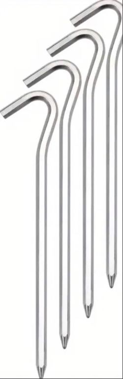 4 PC Heavy Duty Tent Stakes