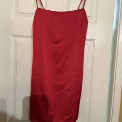 Red Silk Dress For Valentines Size P/S