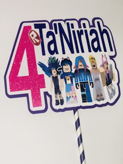 Roblox Girls Cake Topper